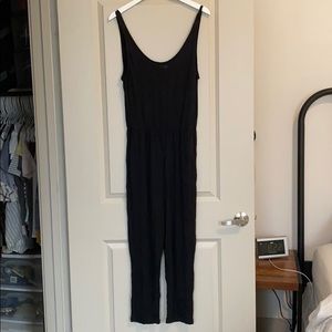 Long black jersey romper/jumpsuit